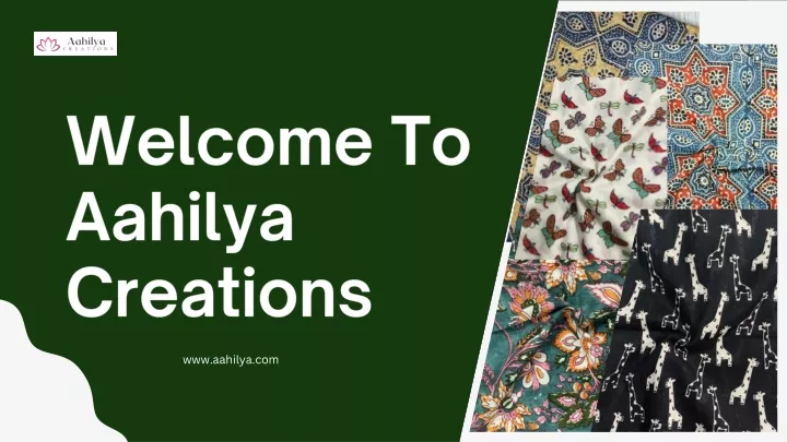 welcome to aahilya creations