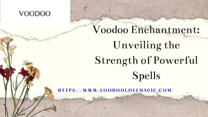 voodoo enchantment unveiling the strength