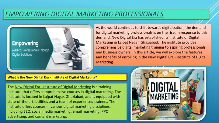 empowering digital marketing professionals