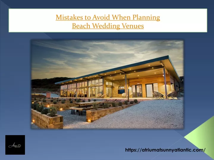 mistakes to avoid when planning beach wedding