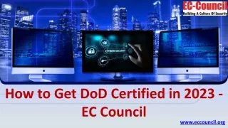 How to Get DoD Certified in 2023 - EC Council