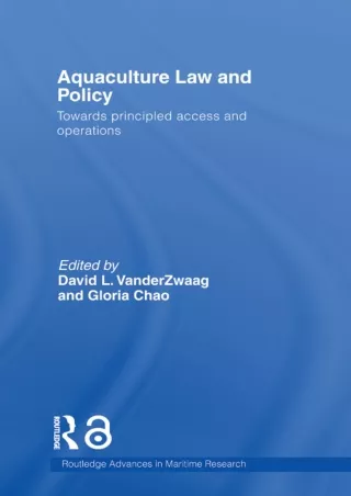 Read online  Aquaculture Law and Policy: Towards principled access and operations