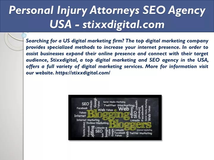 personal injury attorneys seo agency usa stixxdigital com