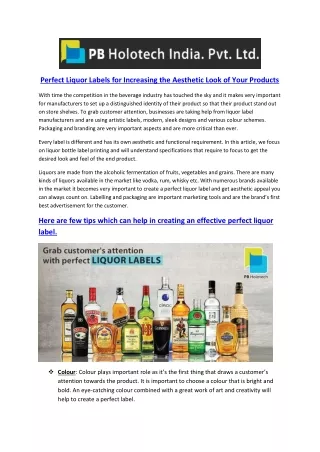 perfect liquor labels for increasing