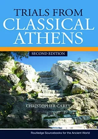 Epub Trials from Classical Athens (Routledge Sourcebooks for the Ancient World)