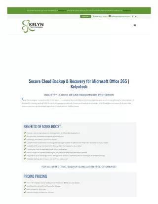 Secure Cloud Backup & Recovery Solution for Microsoft Office 365