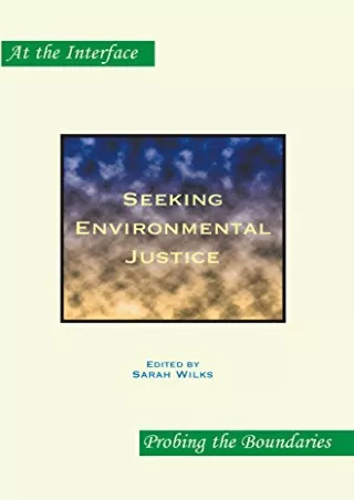 Full Pdf Seeking Environmental Justice (Art the Interface, 46)