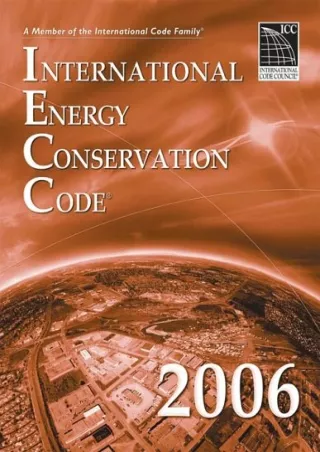 Full DOWNLOAD 2006 International Energy Conservation Code - Softcover Version (International