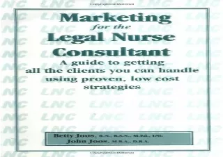 Download Marketing for the Legal Nurse Consultant Android