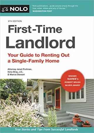 Read PDF  First-Time Landlord: Your Guide to Renting out a Single-Family Home