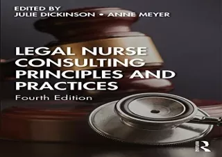 PDF Legal Nurse Consulting Principles and Practices Kindle