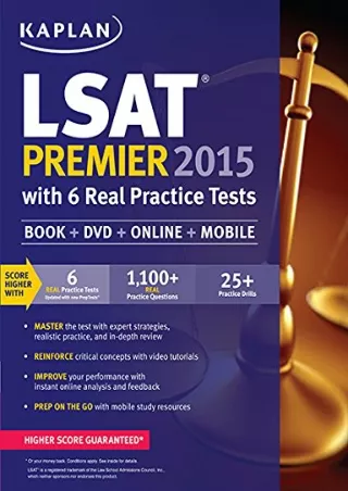 Full Pdf Kaplan LSAT Premier 2015 with 6 Real Practice Tests: Book   DVD   Online