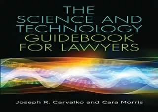 PDF The Science and Technology Guidebook for Lawyers Full