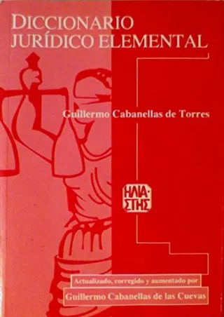 Epub Diccionario Juridico Elemental (Spanish Edition)