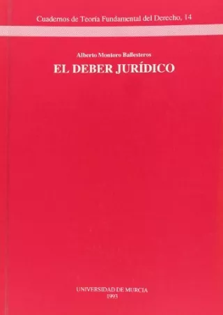 Read Book Deber Juridico, El (Spanish Edition)