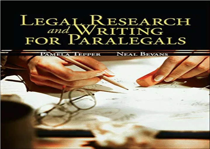 legal research and writing for paralegals pdf