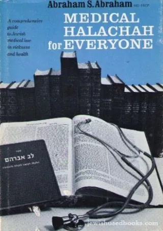 Download Book [PDF] Medical halachah for everyone: A comprehensive guide to Jewish medical law in
