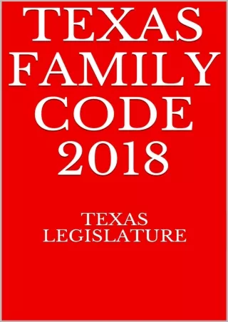 Read online  Texas Family Code 2018