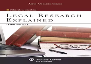 [PDF] Legal Research Explained, Third Edition Free