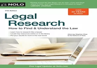 PDF Legal Research: How to Find & Understand the Law Ipad