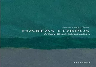 Download Habeas Corpus: A Very Short Introduction Free
