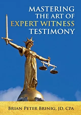 [Ebook] Mastering the Art of Expert Witness Testimony