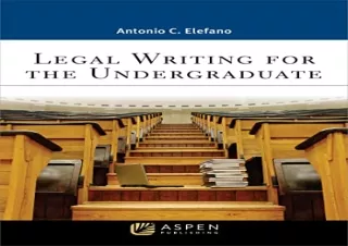 Download Legal Writing for the Undergraduate (Aspen Criminal Justice) Ipad