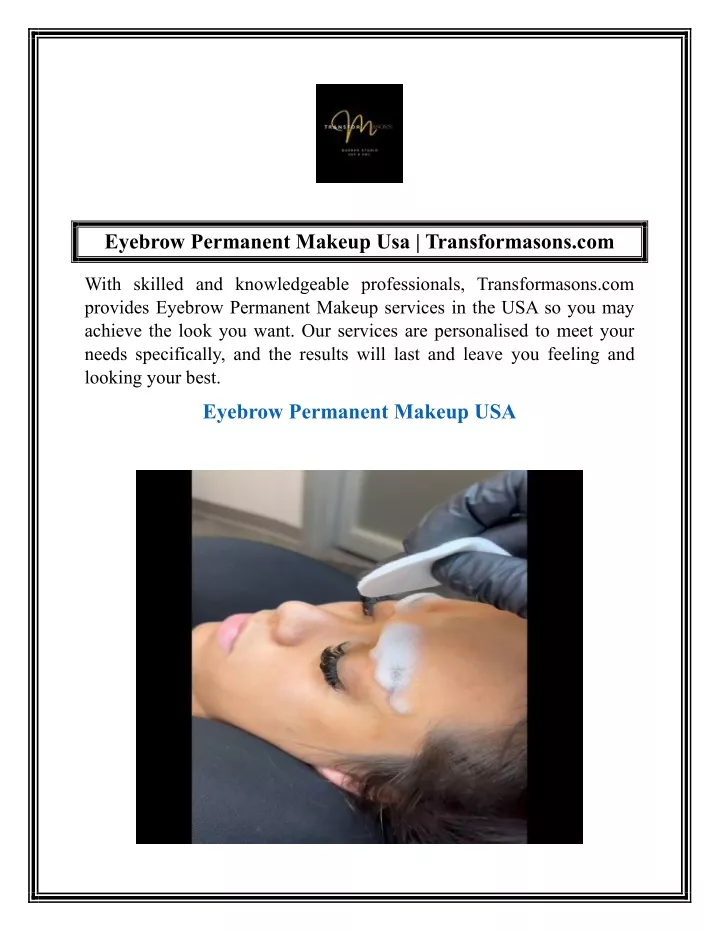 eyebrow permanent makeup usa transformasons com