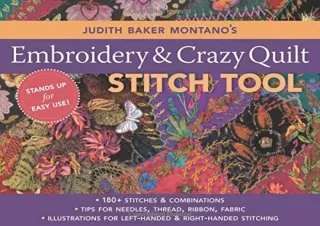 $PDF$/READ/DOWNLOAD Judith Baker Montano's Embroidery & Craz: 180  Stitches & Co
