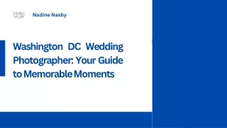 Washington DC Wedding Photographer Your Guide to Memorable Moments
