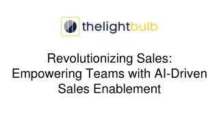 revolutionizing sales empowering teams with ai driven sales enablement