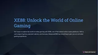 XE88-Unlock-the-World-of-Online-Gaming