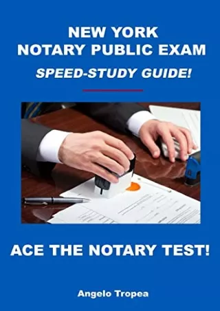 $PDF$/READ/DOWNLOAD New York Notary Public Exam Speed-Study Guide!