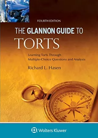 Read ebook [PDF] The Glannon Guide to Torts: Learning Torts Through Multiple-Choice Questions