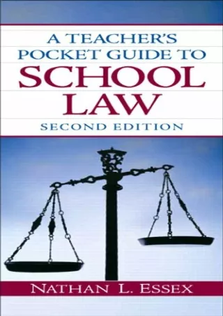 PDF_ A Teacher's Pocket Guide to School Law