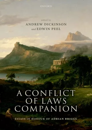[PDF READ ONLINE] A Conflict Of Laws Companion