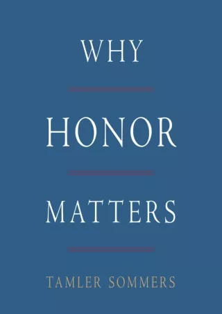 PDF_ Why Honor Matters