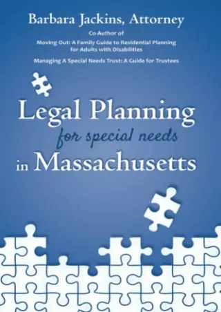 PDF/READ Legal Planning for Special Needs in Massachusetts