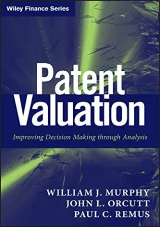 [READ DOWNLOAD] Patent Valuation