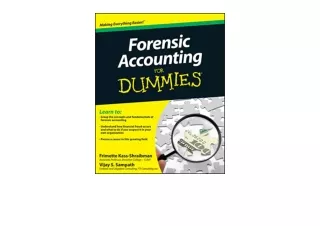 PDF read online Forensic Accounting For Dummies for android