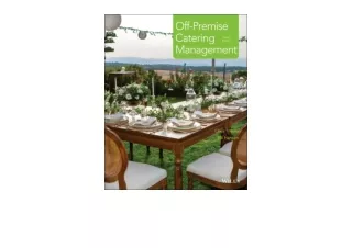 Download PDF Off Premise Catering Management full