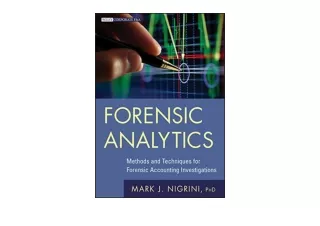Download Forensic Analytics Methods and Techniques for Forensic Accounting Inves