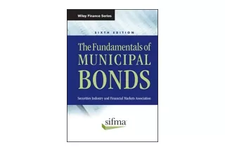 Ebook download The Fundamentals of Municipal Bonds unlimited