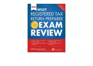 Download PDF Wiley Registered Tax Return Preparer Exam Review 2012 free acces