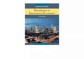 Kindle online PDF Introduction to International Economics for ipad