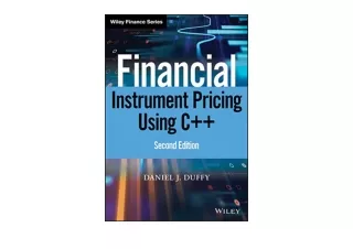 Download Financial Instrument Pricing Using C Wiley Finance  full