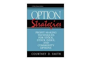 Ebook download Option Strategies Profit Making Techniques for Stock Stock Index