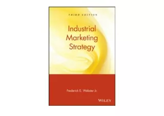PDF read online Industrial Marketing Strategy for android