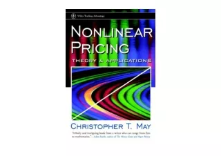 Download PDF Nonlinear Pricing Theory and Applications unlimited