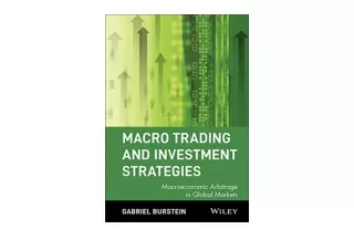 Download PDF Macro Trading Investment Strategies Macroeconomic Arbitrage in Glob